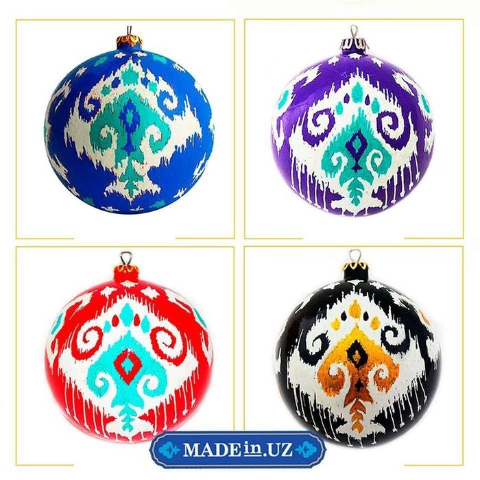Елочные игрушки ручной росписи