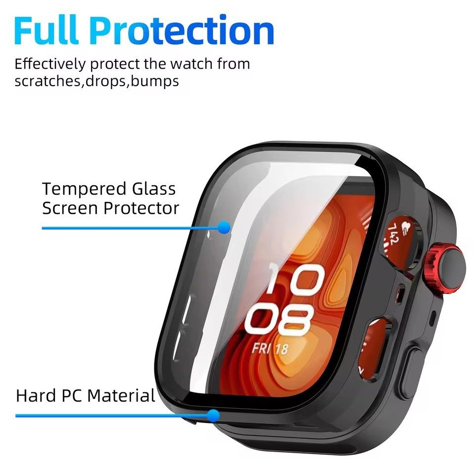 Huawei Watch Fit 4 / 4 Pro / Твърд удароустойчив кейс с протектор