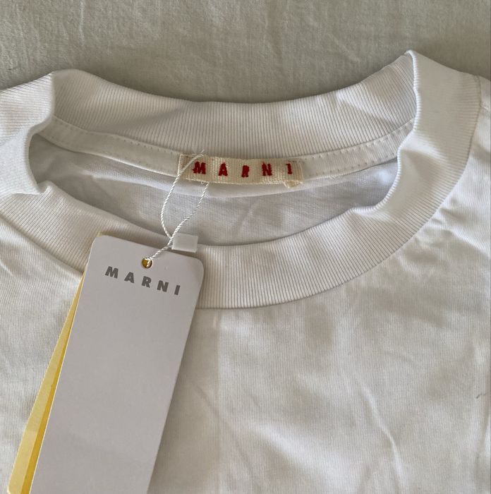 Tricou Marni, nou, alb, marimea 42