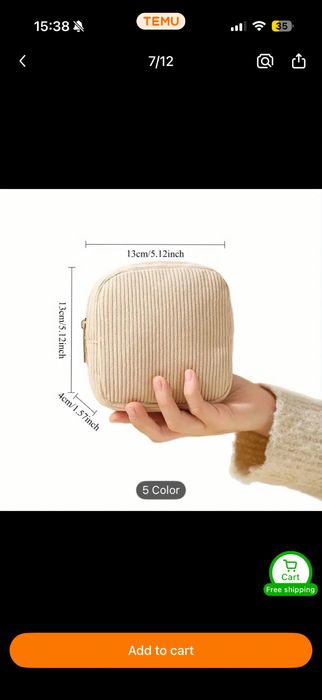 Gentuță roz pentru produse feminine / cosmetice