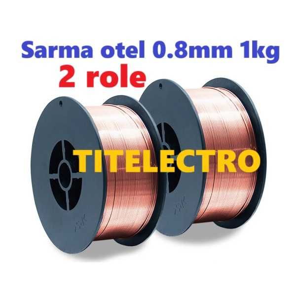 REDUCERE ! Sarma sudura otel 0.8mm 1kg, 2 role, cu corgon argon CO2