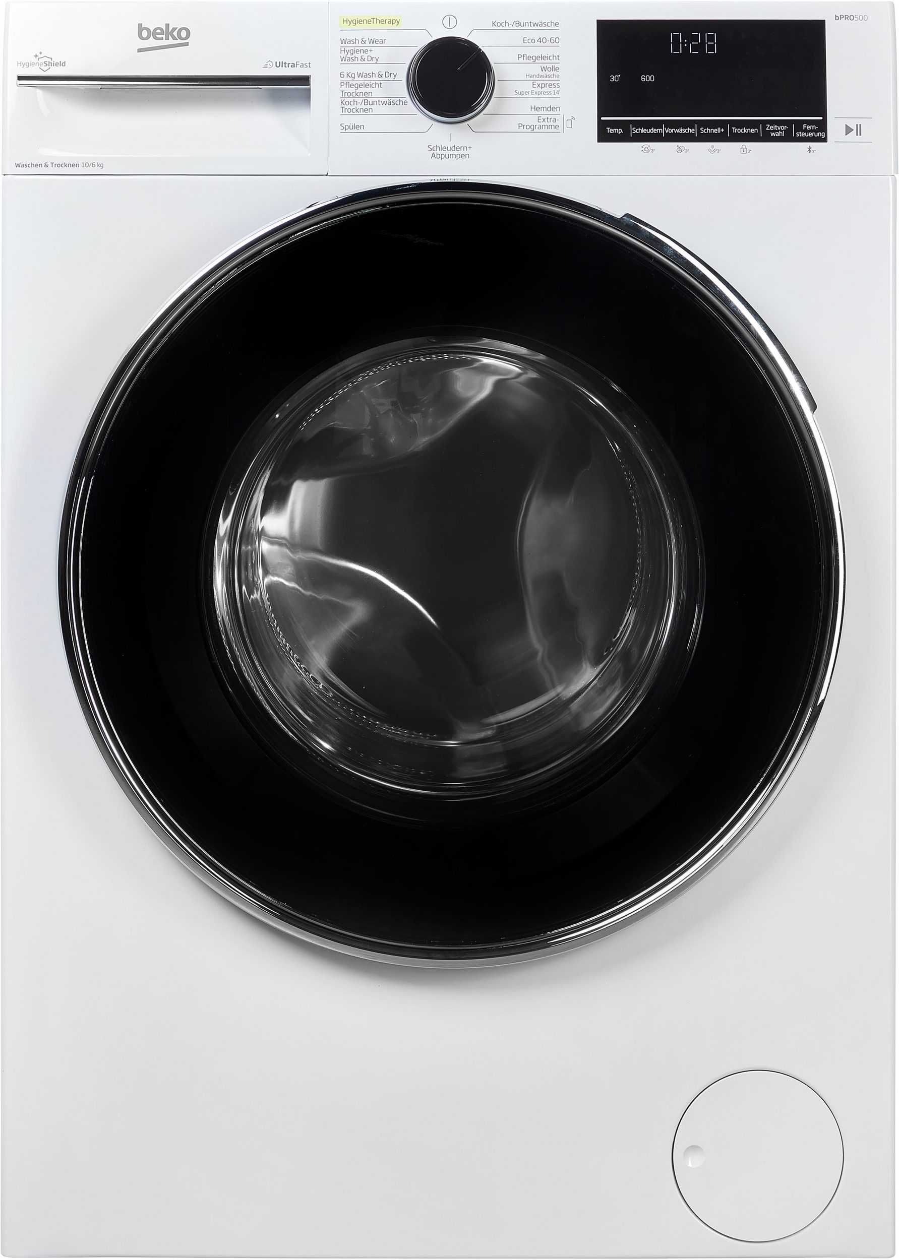 Пералня със сушилня BEKO B3DFT510442W , 10/6 кг.