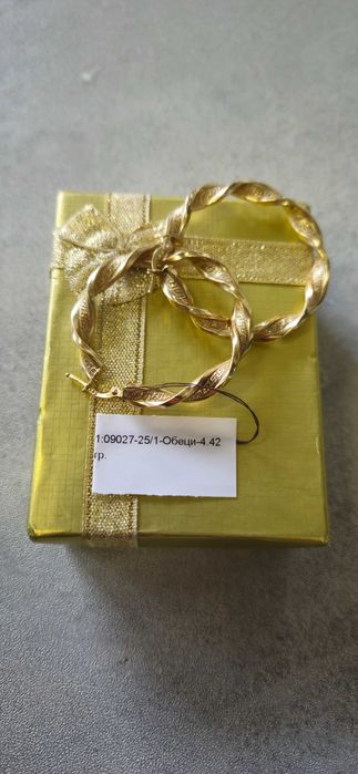 Златни Обеци 4.42гр 14к