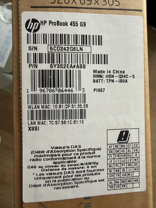 Laptop HP ProBook 455 G9 - nou