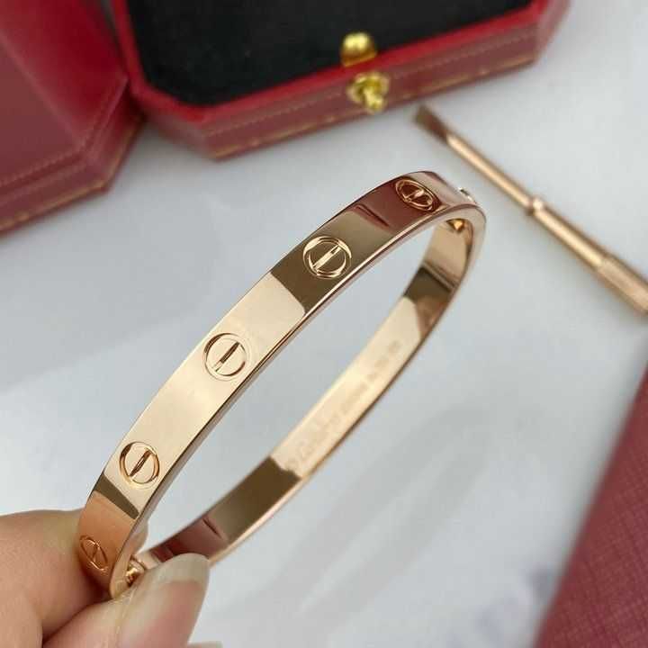 Brățară Cartier LOVE 16 cm aur roz 750