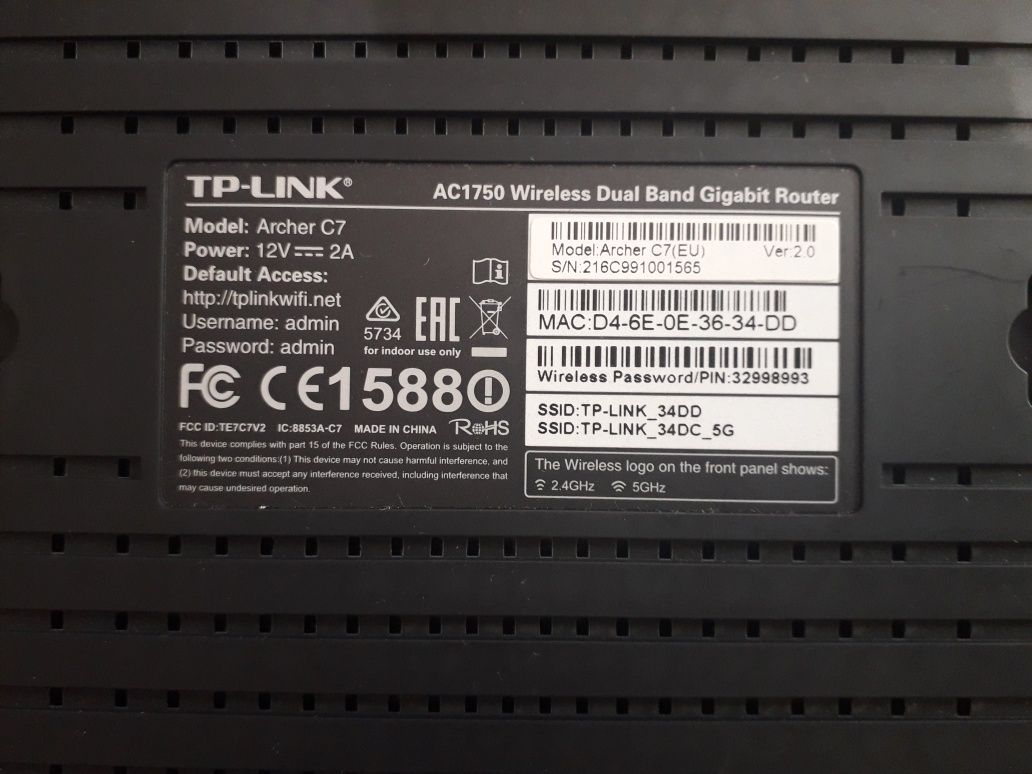 Router TP-LINK C7 (AC1750)