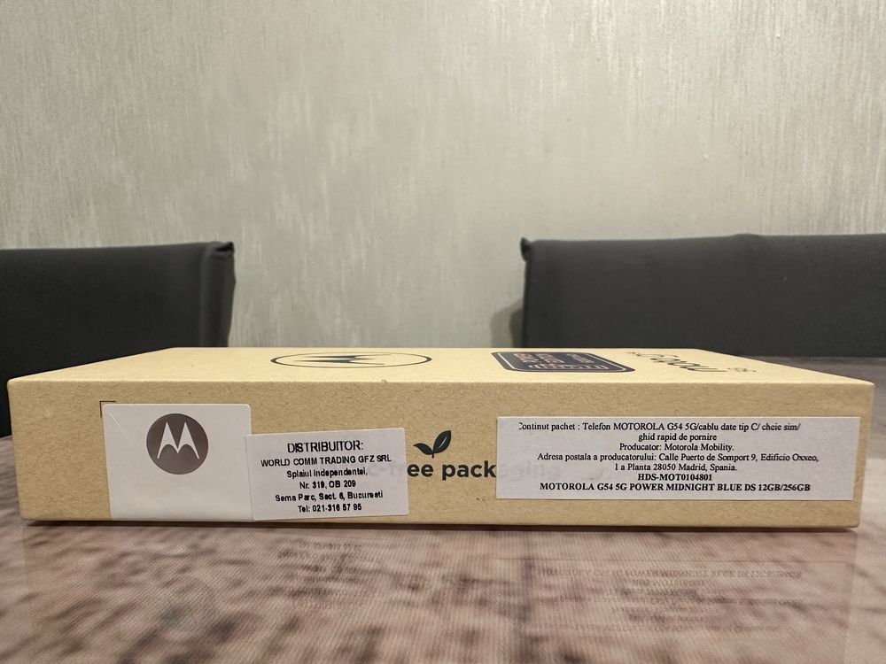 Telefon NOU Motorola G54 Midnight Blue, 256 GB cu garanție 2 ani