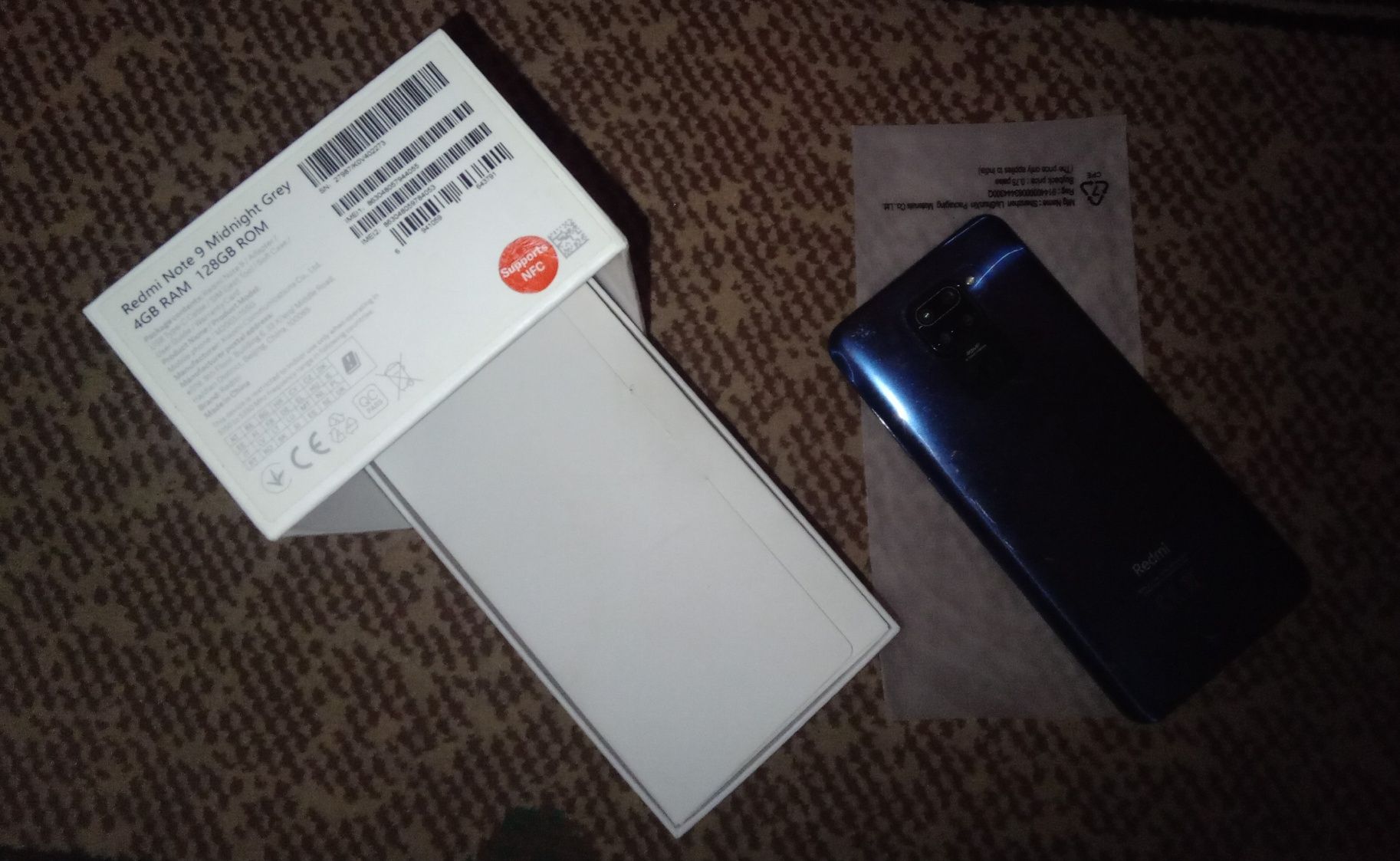 Xiaomi Redmi Note 9 NFC 4+128 гб.