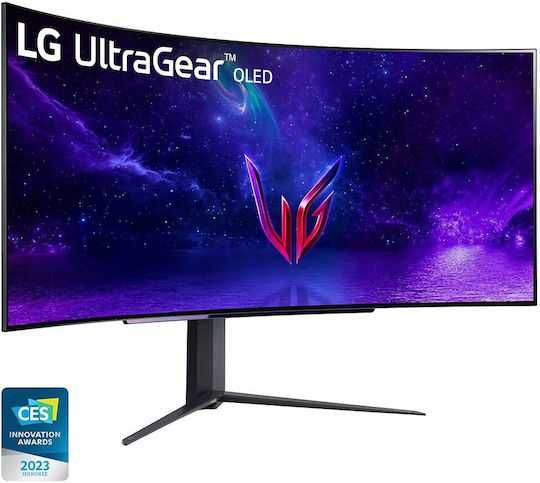 Monitor gaming, LG, 45GR95QE-B, 45", OLED, 21:9, 3440x1440, 240Hz