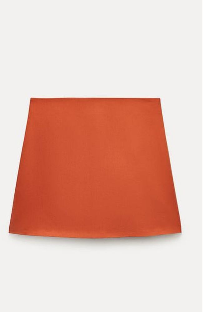 Fusta Zara, noua, scurta, culoare portocalie , mar M