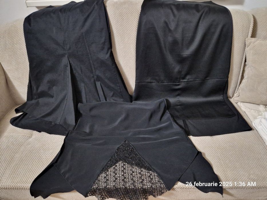 Fuste elegante L/XL simpla, paiete,broderie