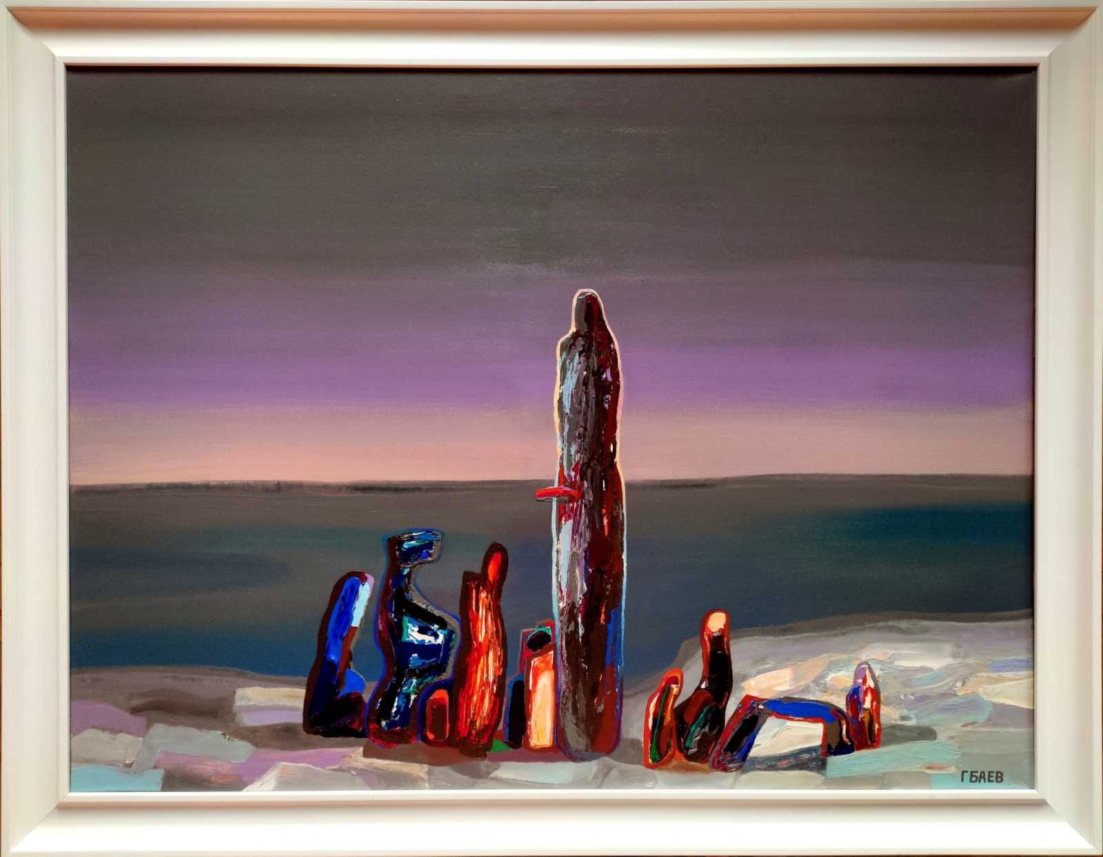Георги Баев, живописен морски пейзаж - "Спомен"