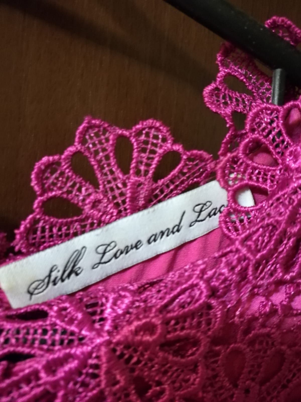 Rochie Silk Love and Lace roz midi