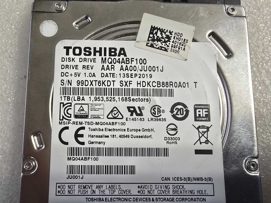 Hard disk laptop Toshiba Mobile Thin 1TB 5400rpm 128MB SATA3