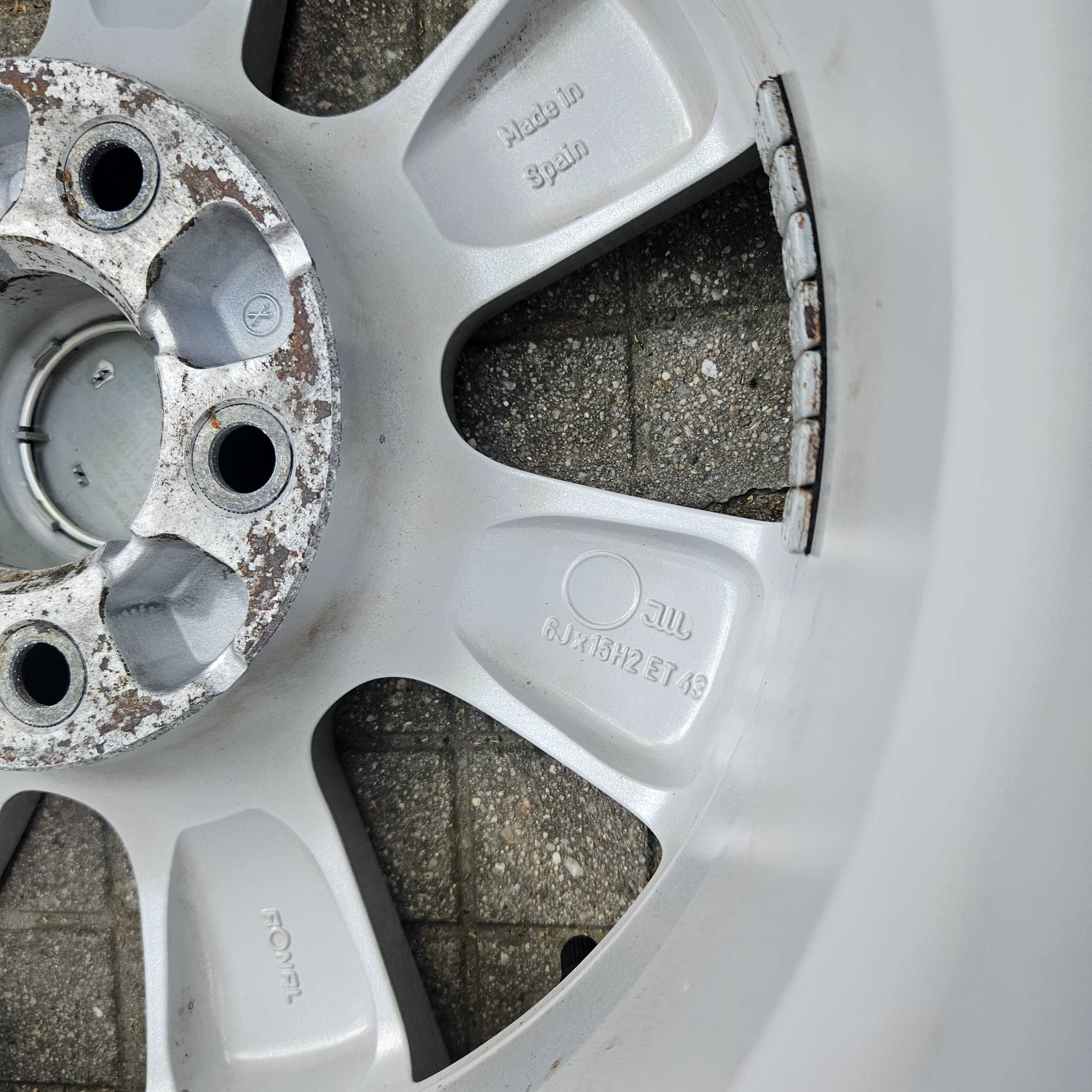 4 лети джанти 15 5x110 Opel 6Jx15H2 с летни гуми 185/60R15 Continental