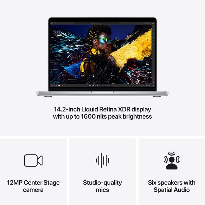 512GB НОВ!*ЛИЗИНГ*Apple Macbook Pro 14" M4 10C/10G 16RAM Гаранция! — миниатюра 5