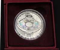 Монета KIIZ ÚI/ Юрта. Серебро с золочением,номинал 500 тенге