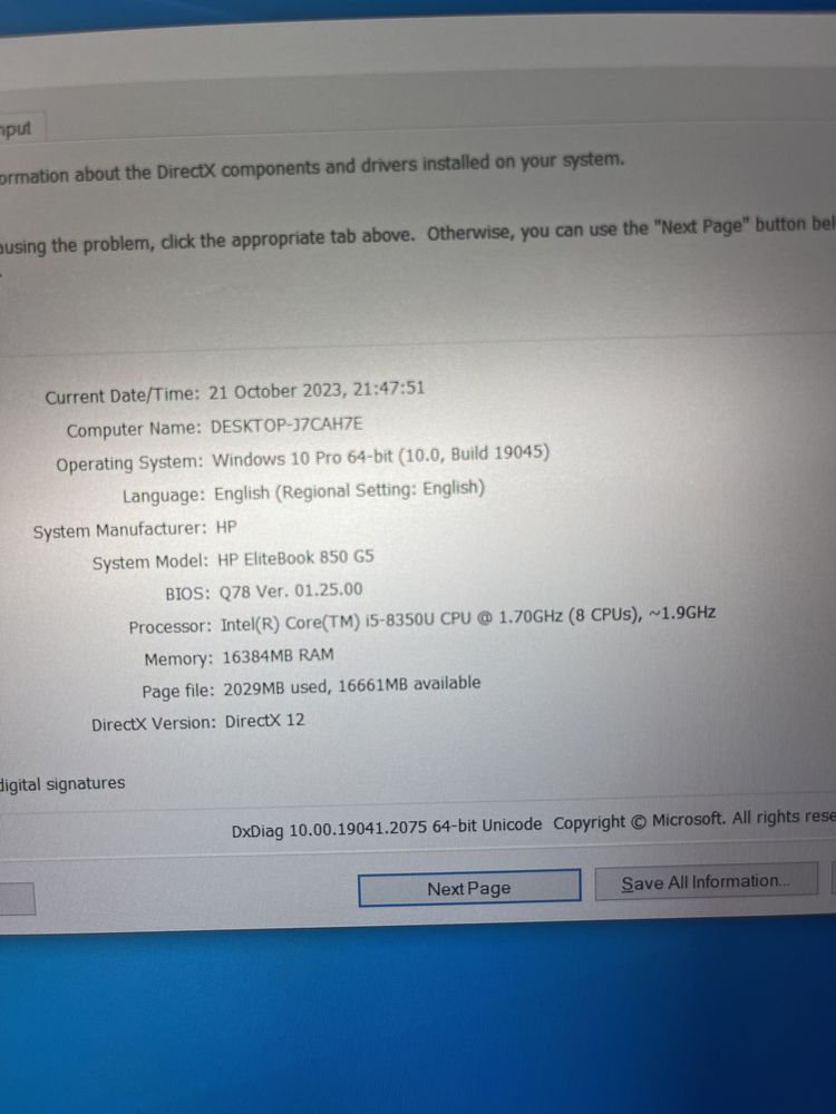 Laptop HP EliteBook 850 G5 i5 16 gb ram 512 Ssd schimb ps 5