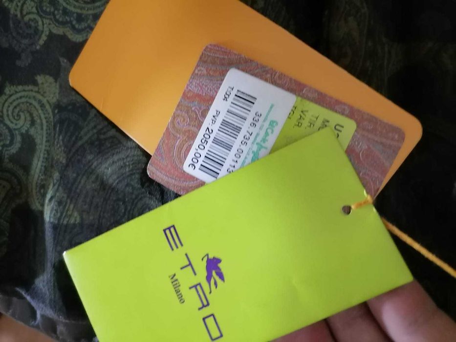 Geacă autentică Etro piele și fîș