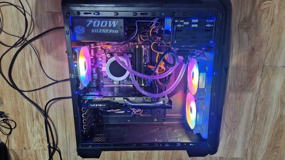 PC Gaming i7 Racire Lichid/RGB/16GB/SSD480+1TB/GTX970/WiFi/W11 1000lei