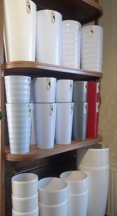 Горшки пластиковые