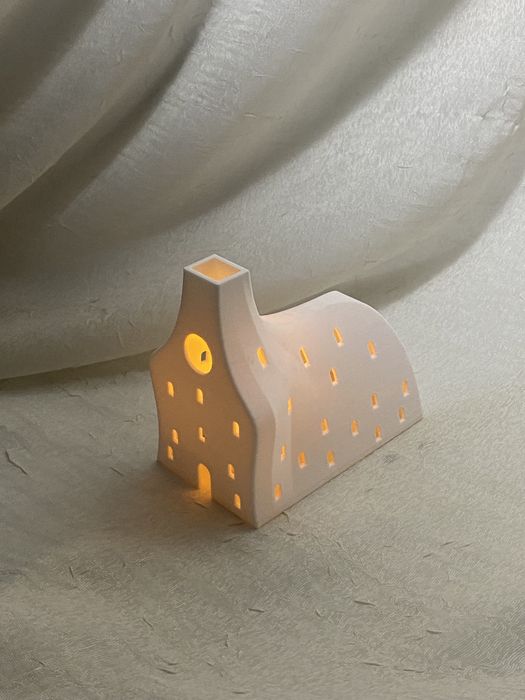 Ornamente craciun printate 3d - suport lumanare LED