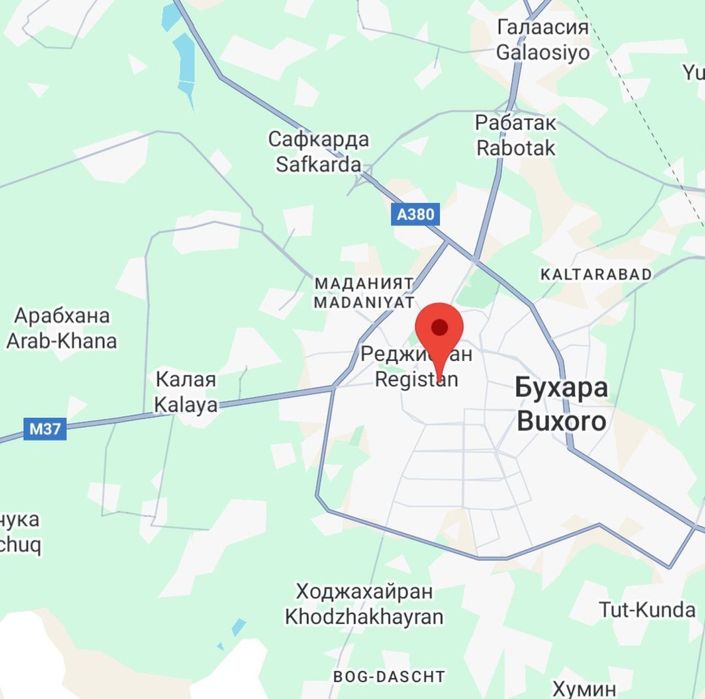 Участок в центре Бухары у центральной мечети