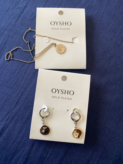 Oysho cercei colier aur