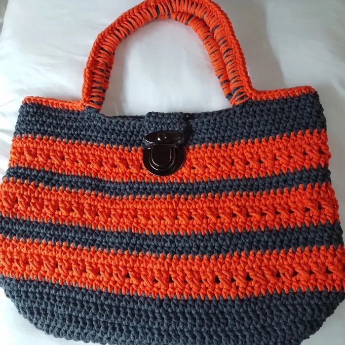 Плетена чанта,ръчна изработка
