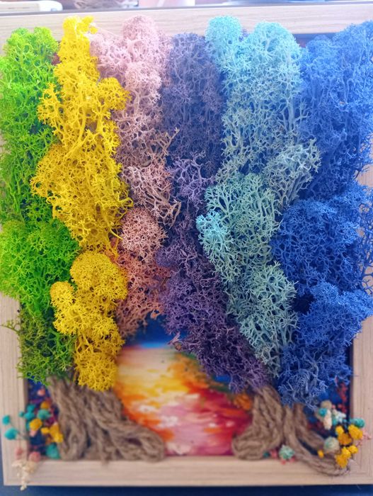 Картина от скандинавски мъх