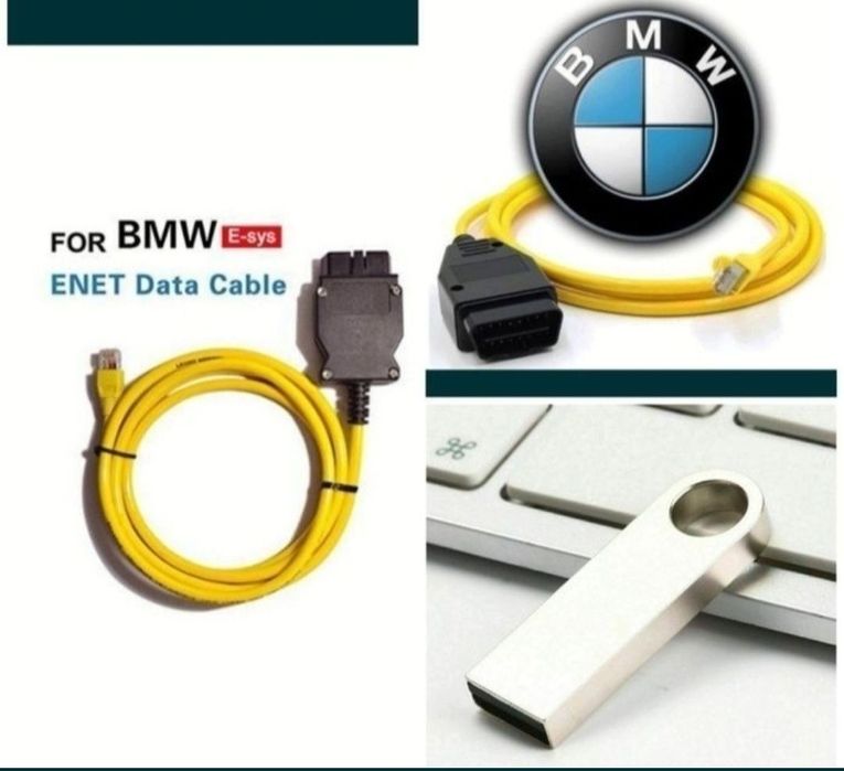 Cablu Bmw Enet Activare Functii BMW Seriile F și G + USB Stick 64GB