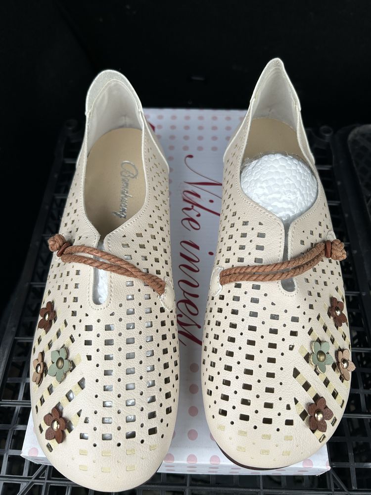 Botine/ pantofi piele noi