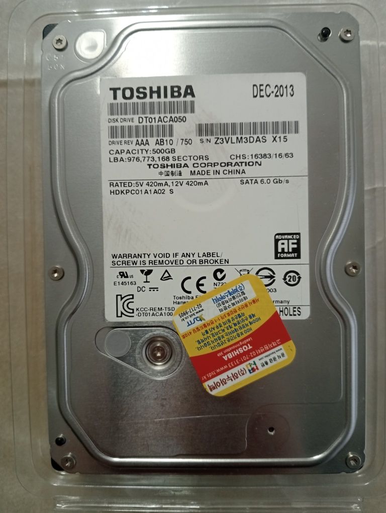 Жёсткий диск Toshiba