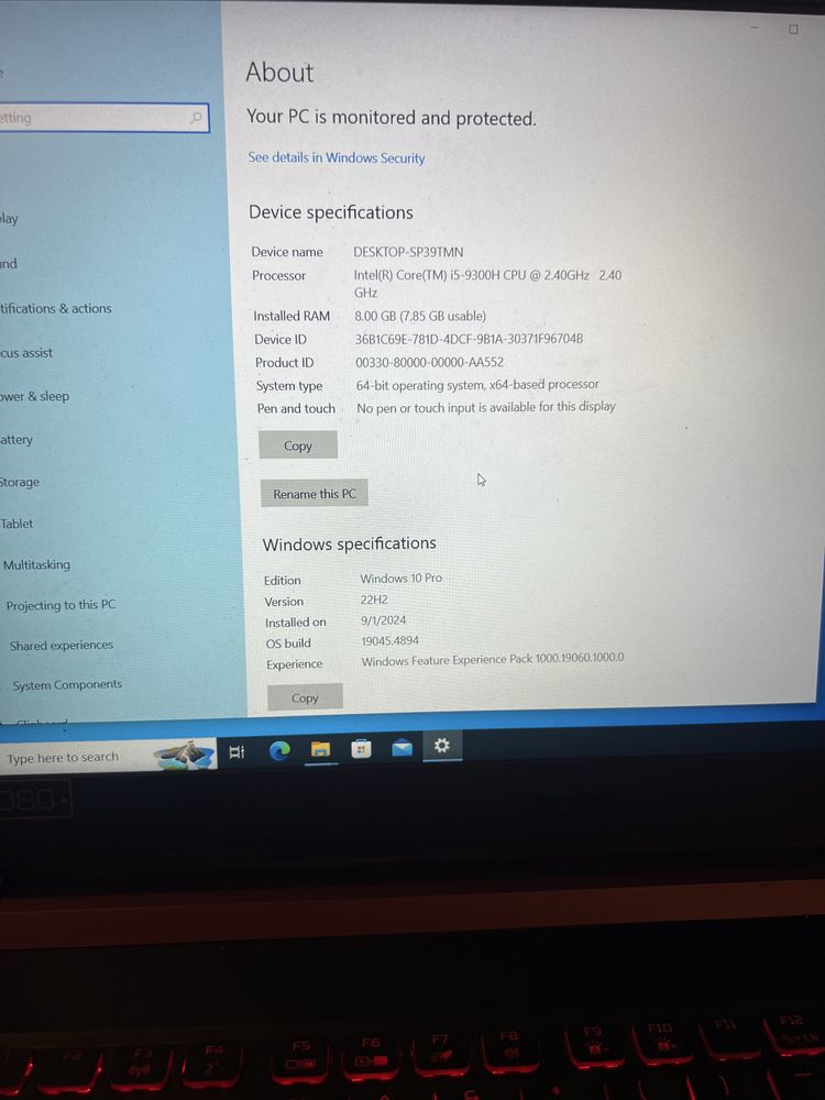 Vand laptop acer nitro 5