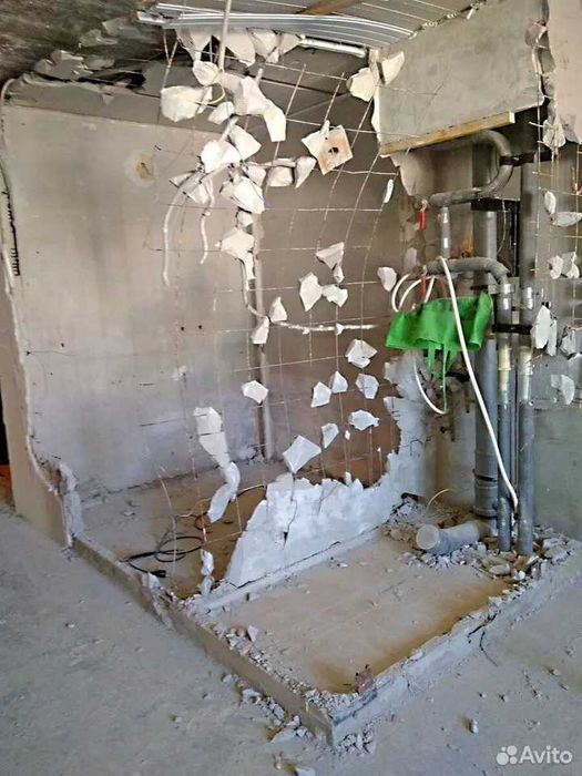 Демонтаж квартир, зданий, снос домов, заводов, вывоз мусора, Demontaj