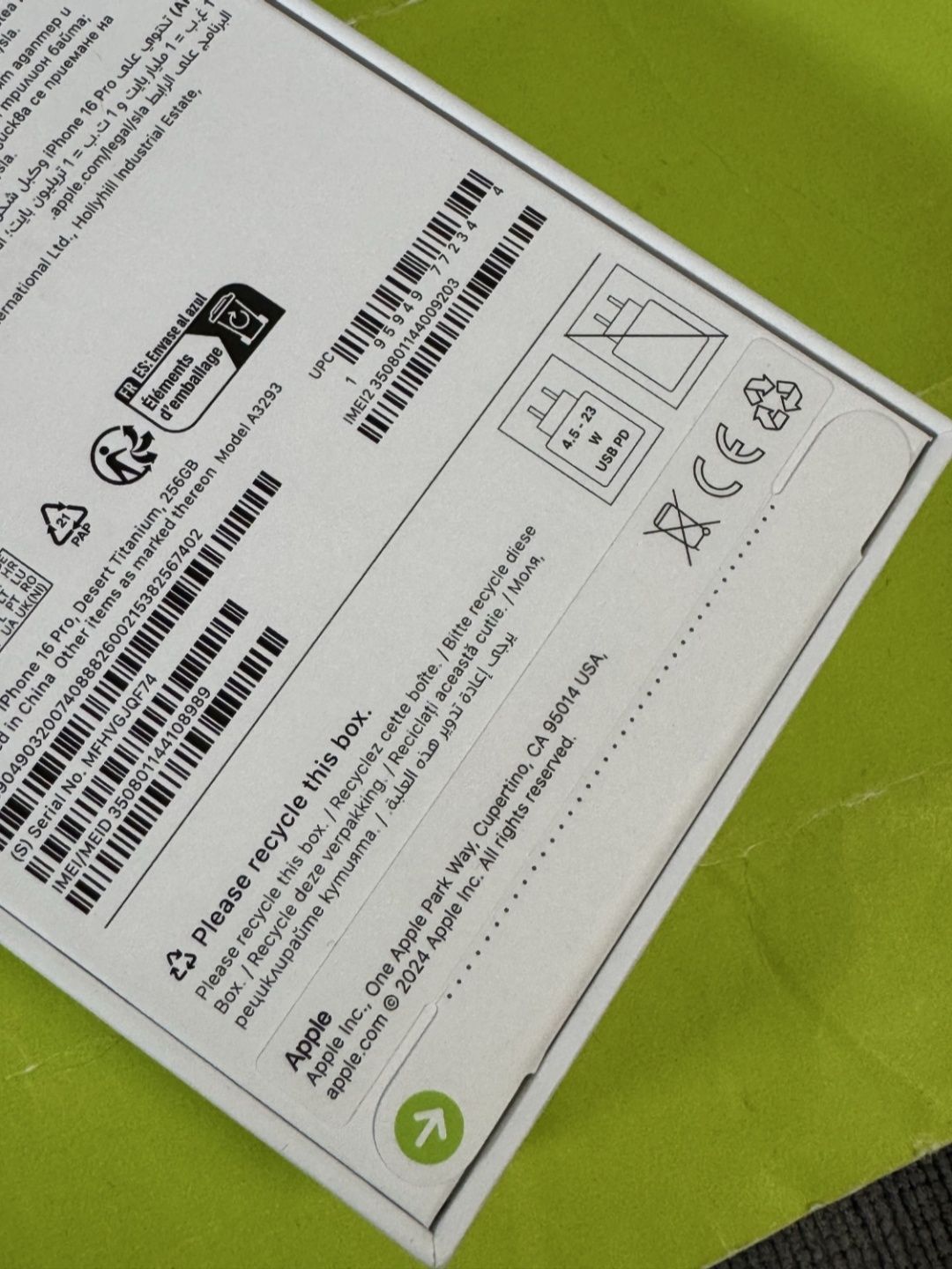 ЗАПЕЧАТАН 256GB iPhone 16 Pro Yettel Гаранция 3г. 2028 Desert