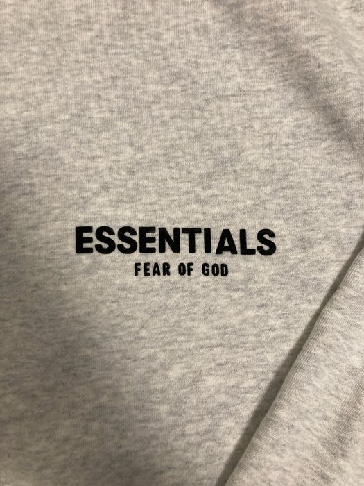 Essentials hoodie сиво