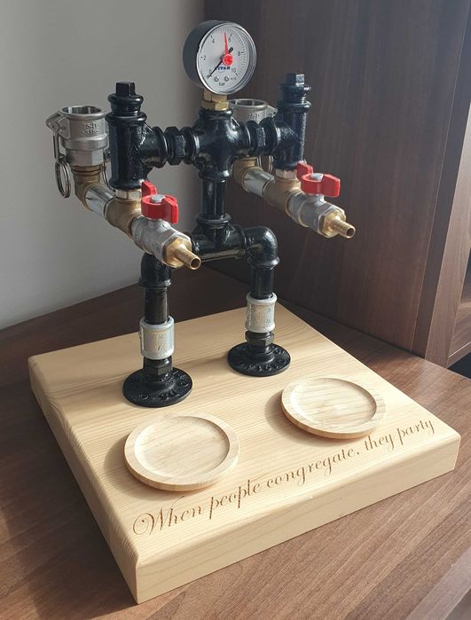 Dispenser/dozator alcool steampunk - idee cadou