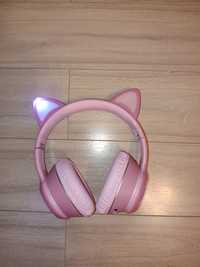Căști bluetoothe pliabile urechi de pisica luminate