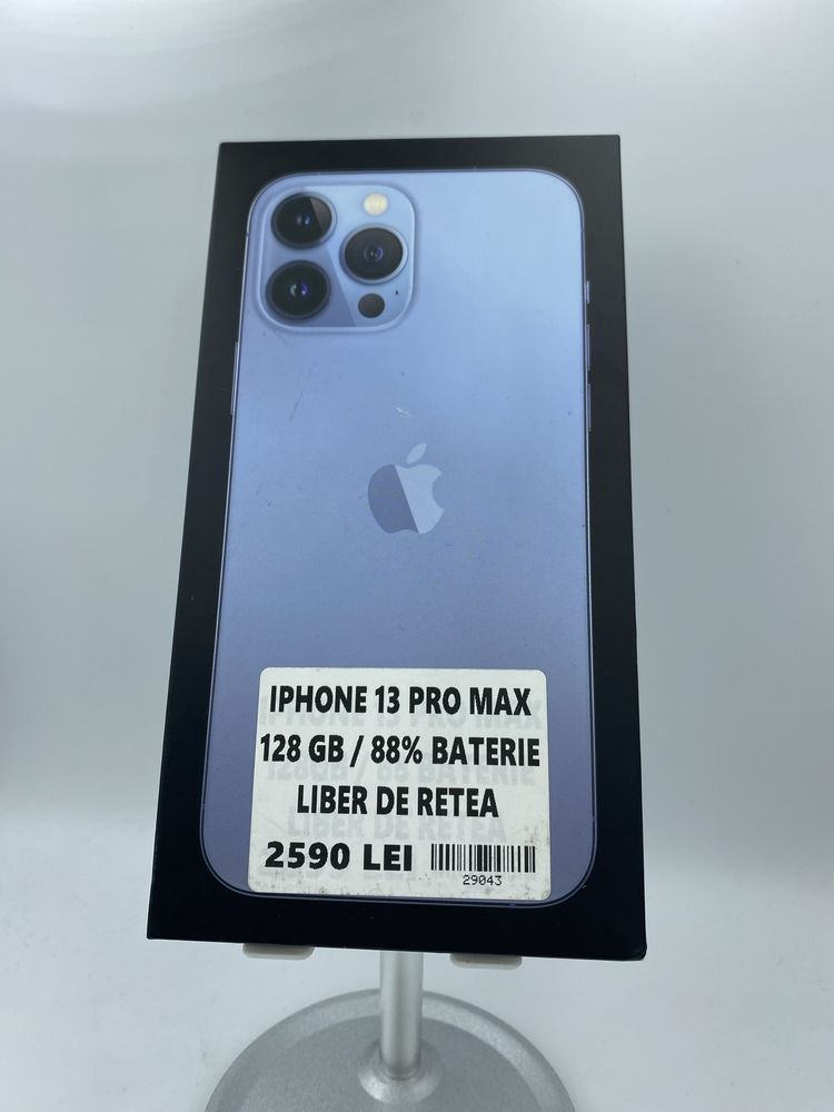 iPhone 13 Pro Max 128GB/88% Baterie Fisurat Spate #29043