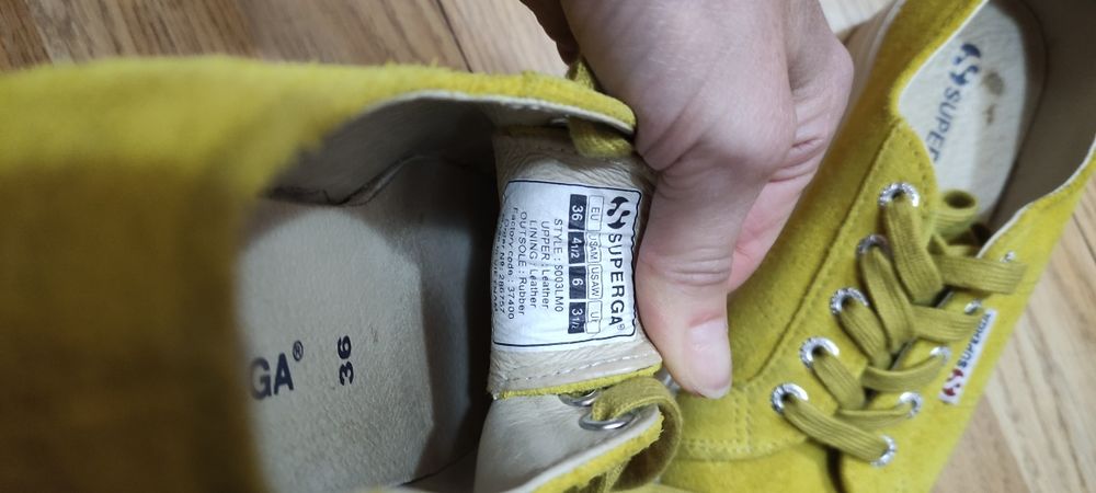 Кецове SUPERGA цвят горчица