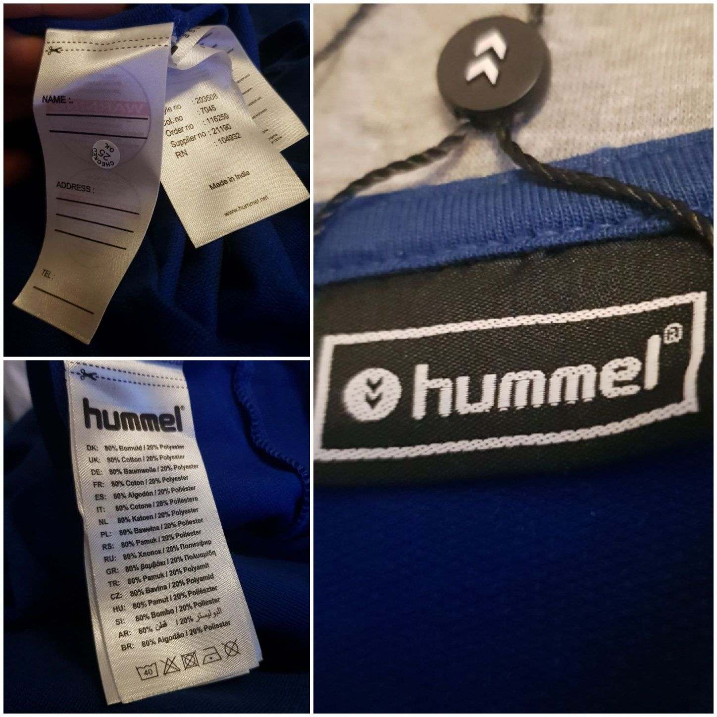 hanorac hummel hoodie fleece bluza cu gluga (errea er