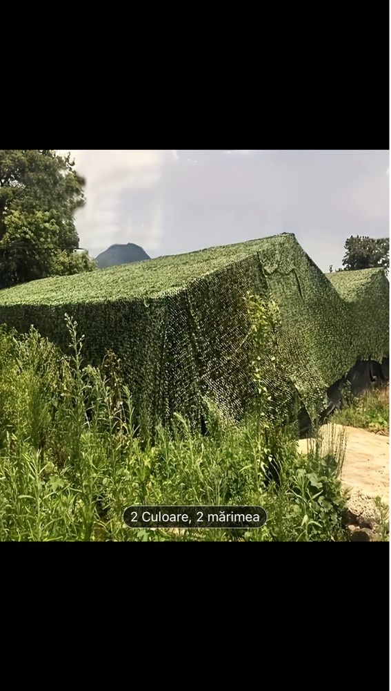 Plasă camuflaj premium 24 m2 pânza Oxford 150D 8x3 sau 6x4
