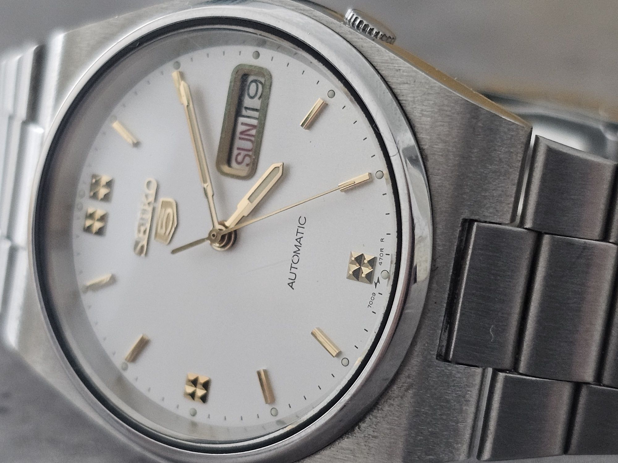 Ceas Seiko colecție White dial Prx look