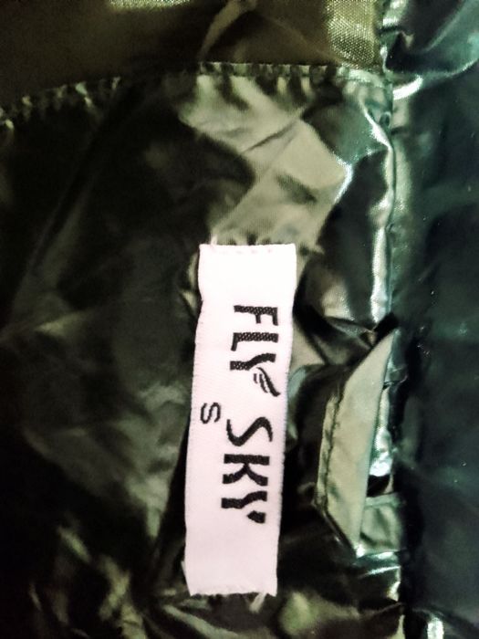 Geacă cu puf -verde strident