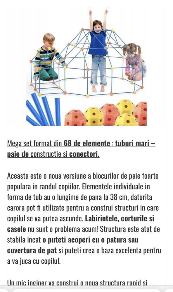 Doua seturi de construit case