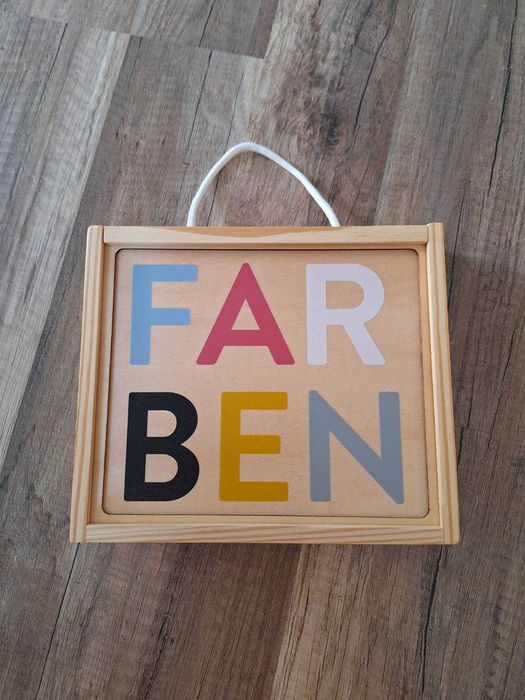 НОВИ дървени играчки - кран, пъзел