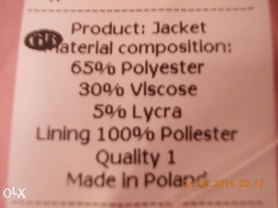 sacou dama ,culori alb si roz, marime m-l