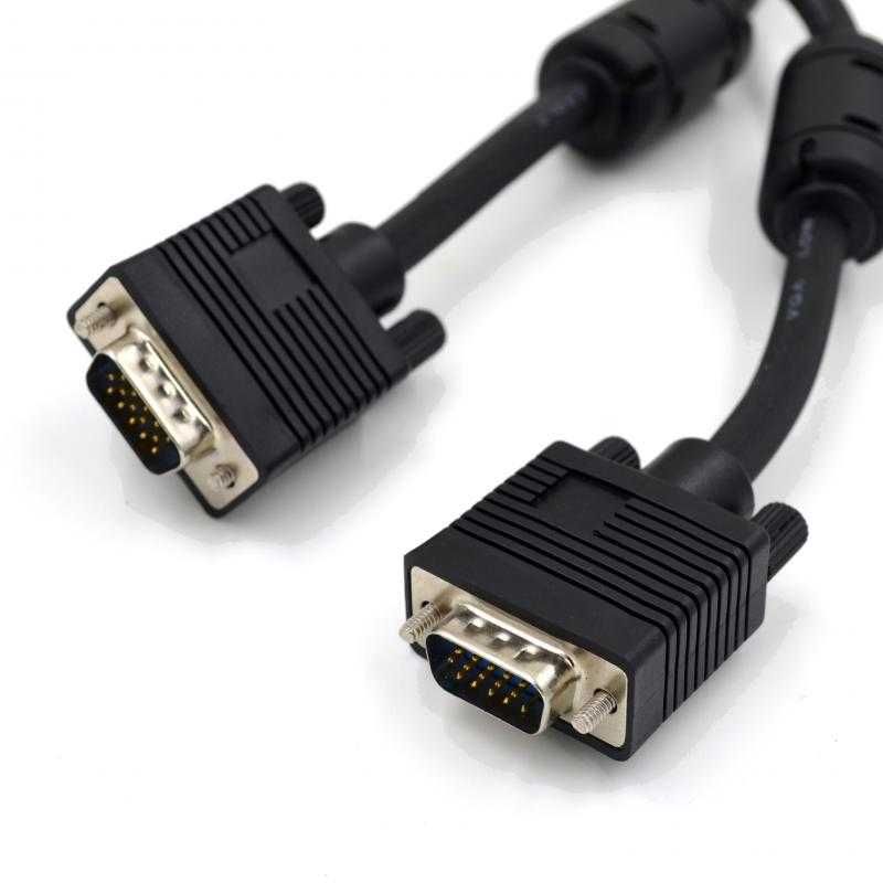 VGA кабель "LAN" M\M, Black 5m новый в упаковке.