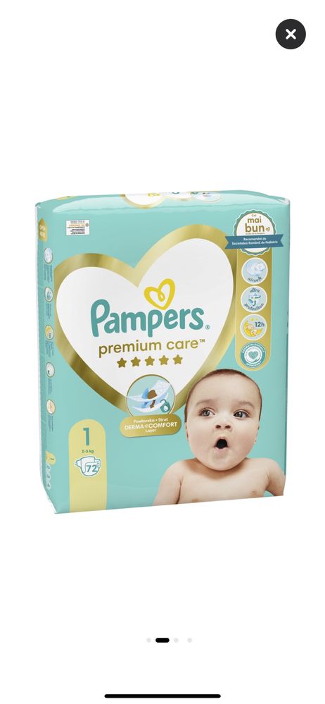 Scutece Pampers Premium Care 2-5kg marimea 1